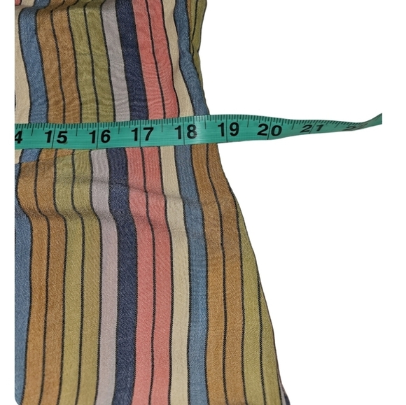 O’Neill romper Large, Striped, Wide Leg Jumpsuit Halter, Boho, Cottagecore - Picture 7 of 9